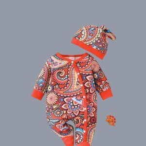 Baby Onesies Featuring a Cute Paisley Print